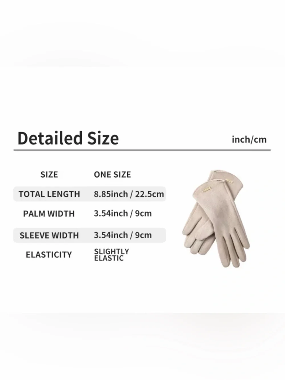 Elegant Gray Women's Soft Touchscreen Winter Gloves